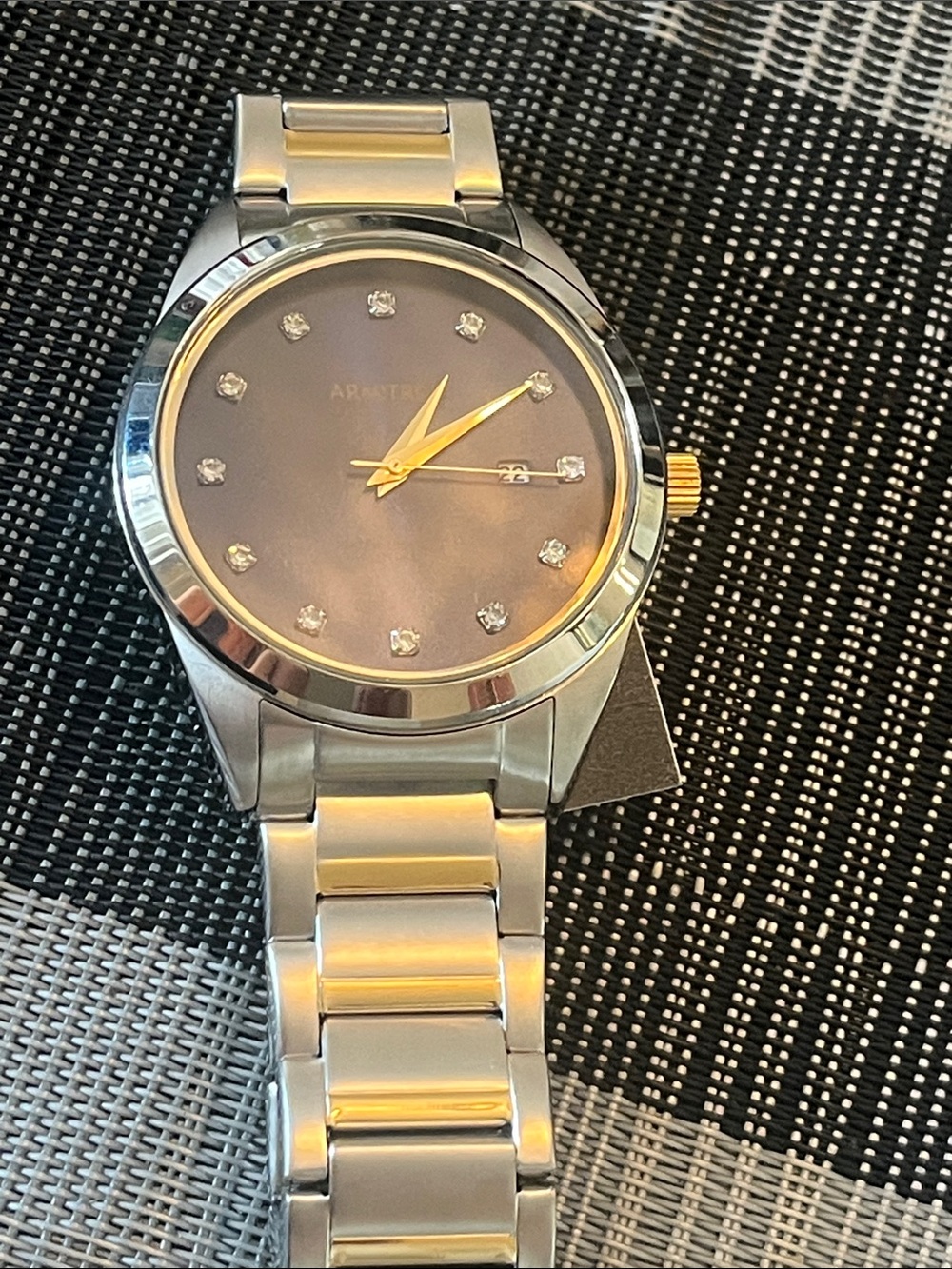Armitron Silver and Gold Two-Tone Bracelet Watch
